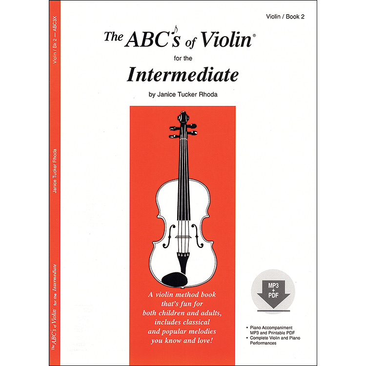 ABCs of Violin for the Intermediate, Book 2 with MP3/PDF files; Janice Tucker Rhoda (Carl Fischer)