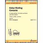 Concerto in B Minor, op. 35, for Violin and Piano; Oskar Rieding (Schott Student Edition)
