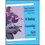 Concertino in G Major, Op. 24, for violin and piano; Oskar Rieding (Bosworth)