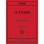 12 Etudes for solo violin; Pierre Rode