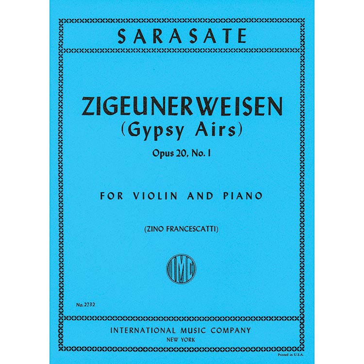 Zigeunerweisen (Gypsy Airs), Op.20 for violin and piano (Francescatti); Pablo de Sarasate