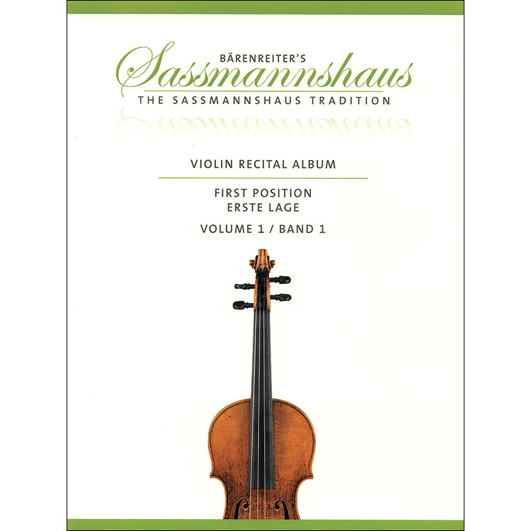 Sassmannshaus Violin Recital Album, vol. 1, with piano accompaniment or 2nd violin; Various (Barenreiter)