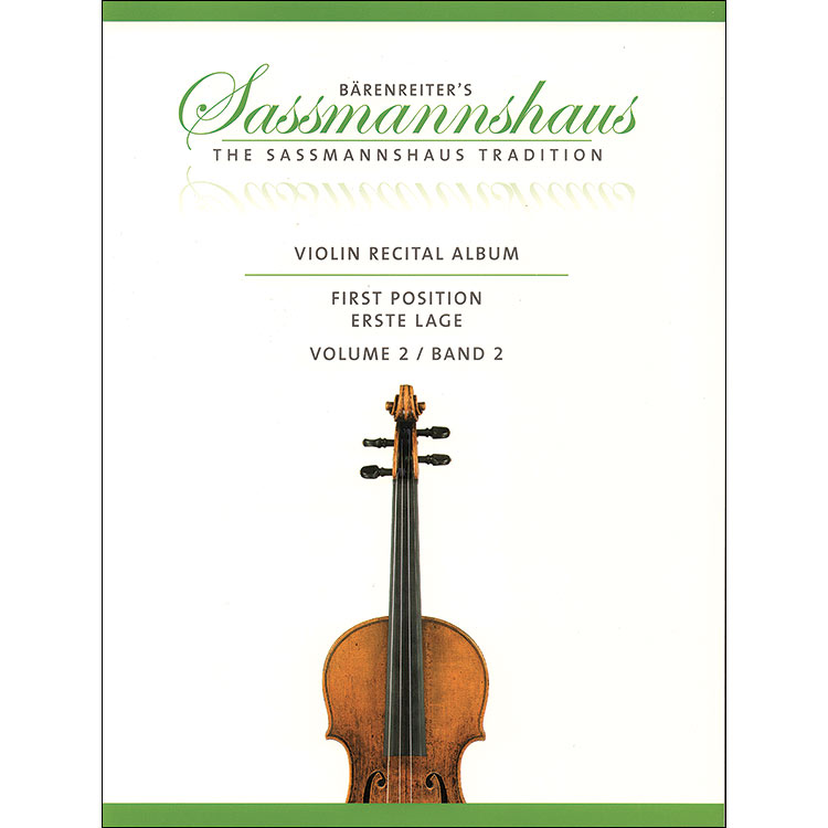 Sassmannshaus Violin Recital Album, vol. 2, with piano accompaniment or 2nd violin; Various (Barenreiter)