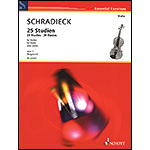 25 Studies, Op.1, for violin; Henry Schradieck (Schott)