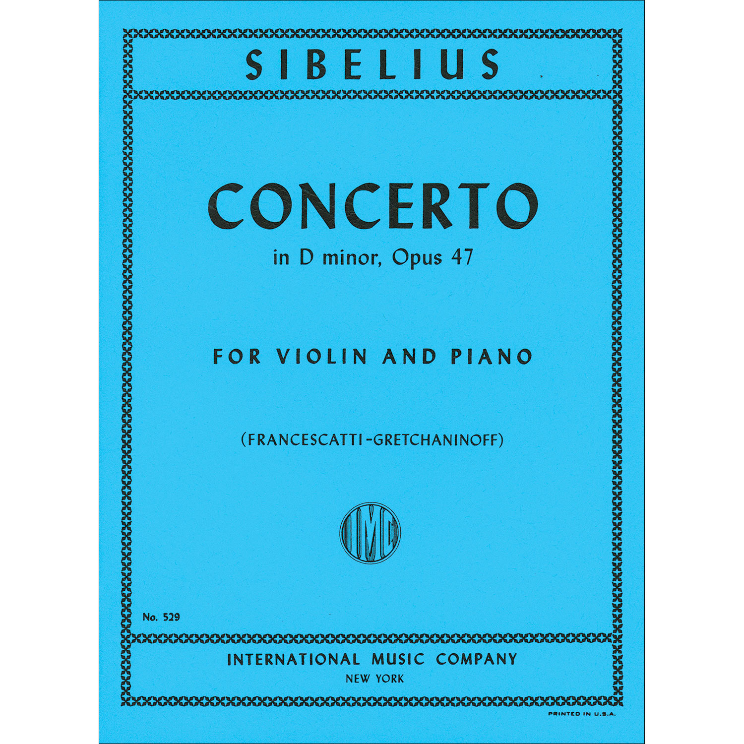 Tag et bad religion Badeværelse Concerto in D Minor, Op. 47, violin/piano; Jean Sibelius (International) |  Johnson String Instrument