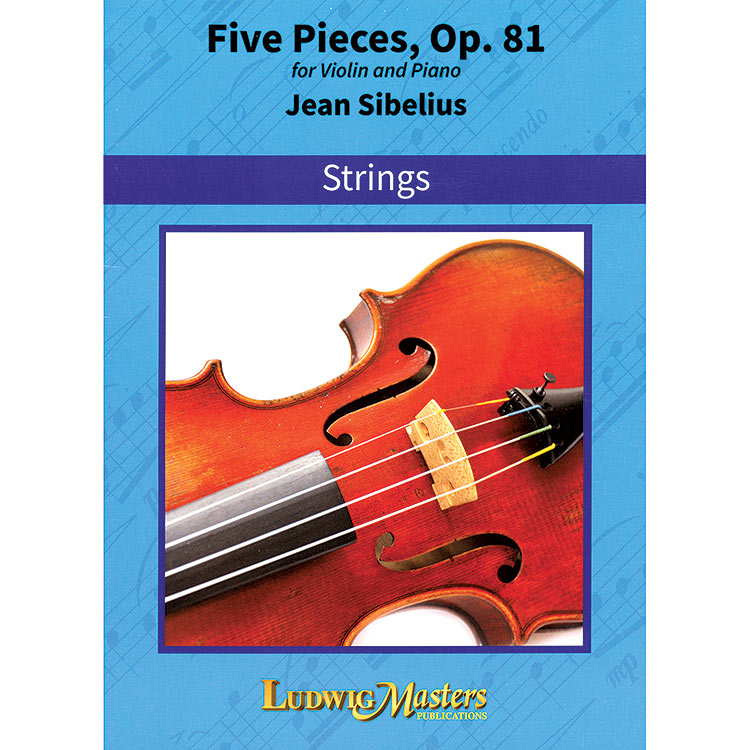 Five Pieces, Op. 81, violin/piano; Jean Sibelius (Masters Music)