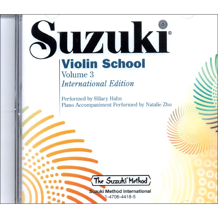 Suzuki Violin School, Volume 3 CD (Hahn) (International Edition)