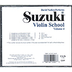 Suzuki Violin School, CD Volume 4 (Nadien)