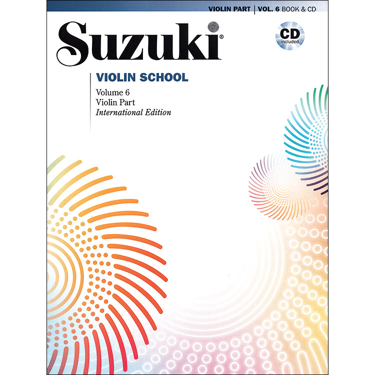 Suzuki Violin School, Volume 6, Book with CD (Hadelich) (International Edition)
