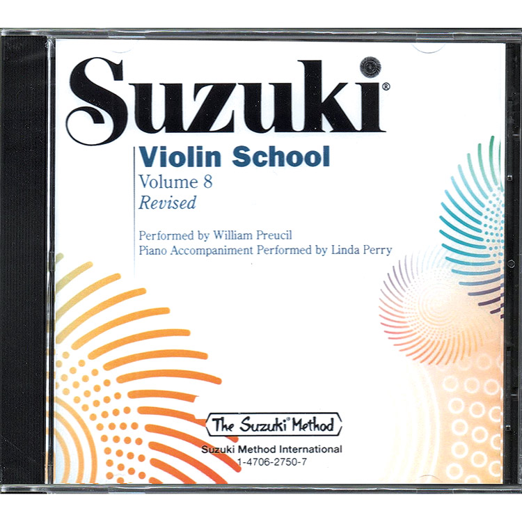 Suzuki Violin School, Volume 8, CD (performed by William Preucil) (Revised)