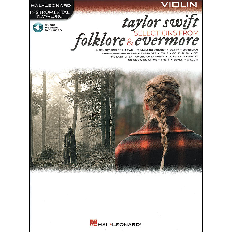 Taylor Swift: Selections from Folklore & Evermore for Violin with Online Audio (Hal Leonard)