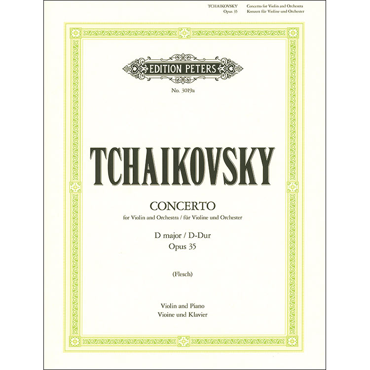 Concerto in D Major opus 35; Pyotr Ilyich Tchaikovsky (C. F. Peters)