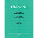 Two Sonatas (F Major and A Major) for Violin (urtext); Georg Philipp Telemann (Barenreiter)