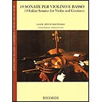 10 Italian Sonatas for Violin and Continuo; Various (Ricordi)