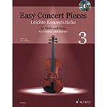 Easy Concert Pieces for Violin and Piano, Book 3 with CD; Various (Schott Edition)