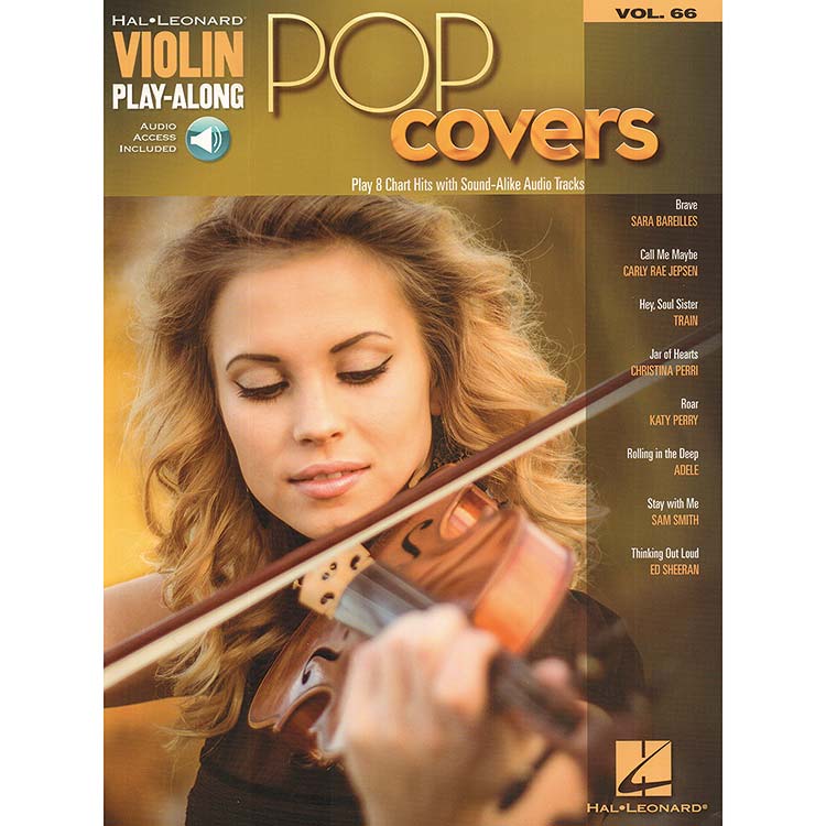 Pop Covers for violin, with online audio access; Various authors (Hal Leonard)