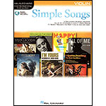 Simple Songs, Instrumental Play-Along, for violin, with online audio access; Various (Hal Leonard)