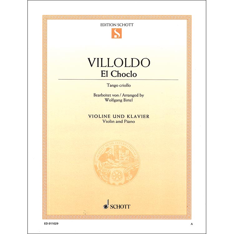 El Choclo Violin and Piano String Solo Book NEW Schott 049046008 