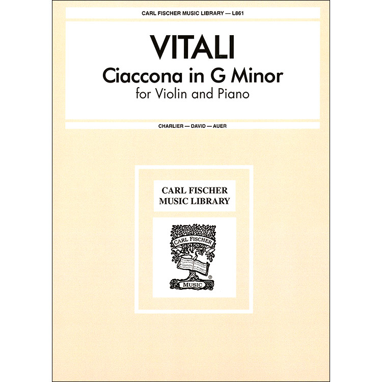 Chaconne in G Minor for violin and piano; Tomaso Antonio Vitali