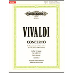Concerto in G Major, RV 310 (Op.3/3) for violin and piano (urtext); Antonio Vivaldi