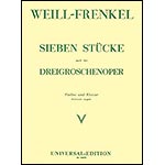Seven Pieces from Threepenny Opera, for violin and piano; Kurt Weill (Universal Edition)