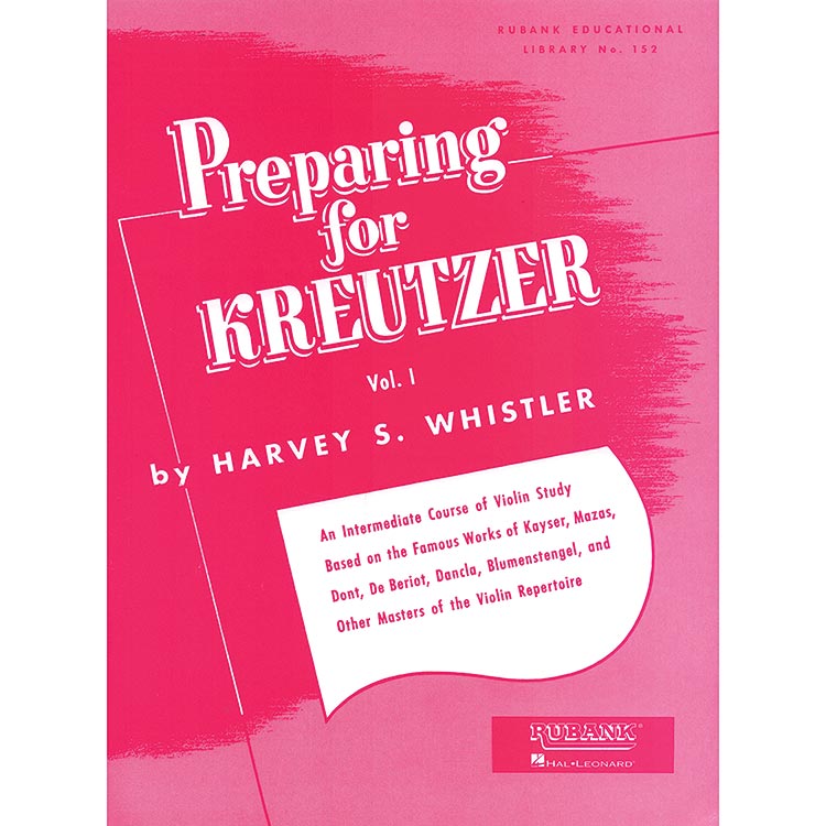Preparing for Kreutzer, book 1, violin; Harvey Whistler (Rubank)