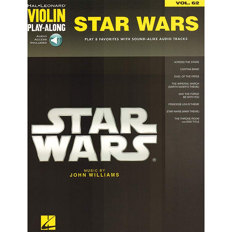 Star Wars: 8 Favorites for violin with online audio access; John Williams (Hal Leonard)