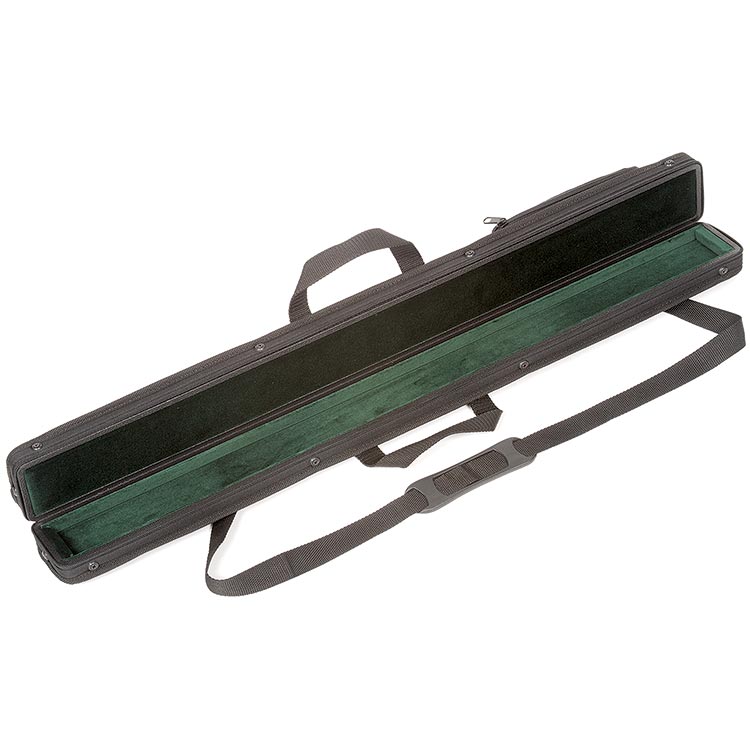 Bobelock Single French Bass Bow Case, Green Interior with Zippered cover