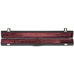 Bobelock Three Bow Case, Vinyl-Covered with Wine Interior