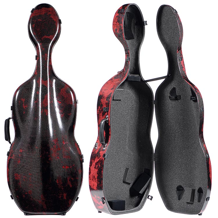 A-Case 3D Red 4/4 Cello Case