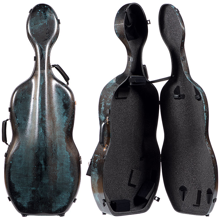 A-Case 3D Turquoise 4/4 Cello Case