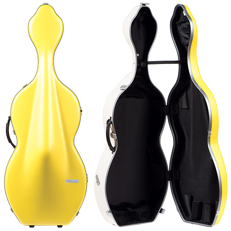 Bam Bonbon Hightech Cello Case, Yellow/White