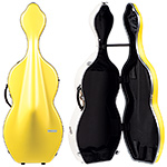 Bam Bonbon Hightech Cello Case, Yellow/White