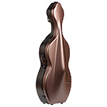 Bam Bonbon Hightech Cello Case with Wheels, Brown/Black