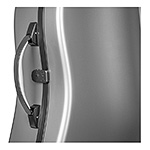 Bam Sky Hightech Slim Cello Case, Grey Exterior