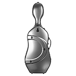 Bam Sky Hightech Slim Cello Case, Grey Exterior