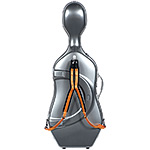 Bam France La Defense Hightech Cello Case, Brushed Aluminum