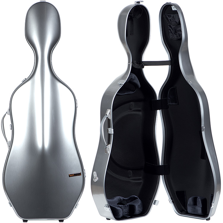 Bam France La Defense Hightech Cello Case, Brushed Aluminum