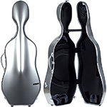 Bam France La Defense Hightech Cello Case, Brushed Aluminum