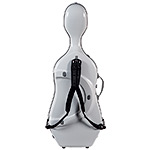 Bam France Ice Supreme Hightech Polycarbonate Cello Case, White with Silver Seal