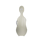 Bam France Supreme Hightech Polycarbonate Cello Case, Champagne with Silver Seal
