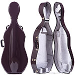 Bobelock 2000W Plum Fiberglass 4/4 Cello Case
