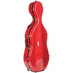 Bobelock 2000W Red Fiberglass 4/4 Cello Case