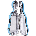 Bobelock 2000W Sky Blue Fiberglass 4/4 Cello Case