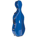 Bobelock 2000W Blue Fiberglass 4/4 Cello Case