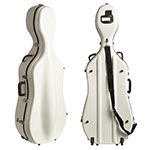 Bobelock 2000W White Fiberglass 4/4 Cello Case