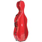Bobelock 2000W Red Fiberglass 3/4 Cello Case