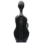 Carlisle Prestige 4/4 Cello Case, Brushed Black with Black interior