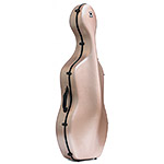 Carlisle Prestige 4/4 Cello Case, Brushed Gold with Black Interior