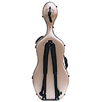 Carlisle Prestige 4/4 Cello Case, Brushed Gold with Black Interior